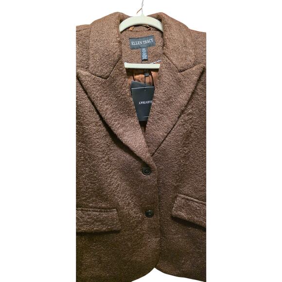 Ellen Tracy Tailored Blazer Front Pockets Lined Size Medium - Picture 3 of 6